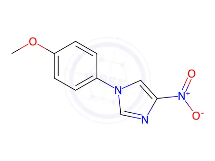 Chemical structure of 1-(4-methoxyphenyl)-4-nitro-1H-imidazole