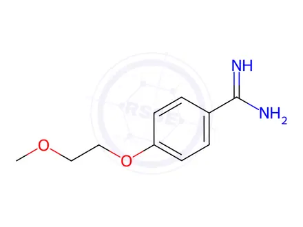 Chemical structure of 4-(2-Methoxyethoxy)benzimidamide