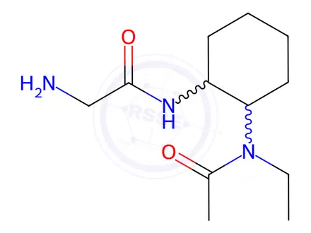 Chemical structure of 2-Amino-N-(2-(N-ethylacetamido)cyclohexyl)acetamide