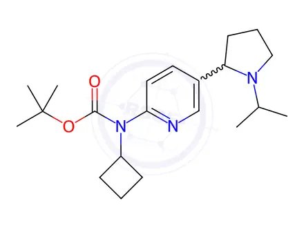 Chemical structure of tert-Butyl cyclobutyl(5-(1-isopropylpyrrolidin-2-yl)pyridin-2-yl)carbamate