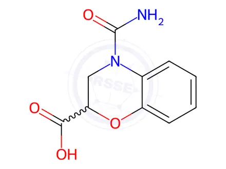 Chemical structure of 4-Carbamoyl-3,4-dihydro-2h-benzo[b][1,4]oxazine-2-carboxylic acid