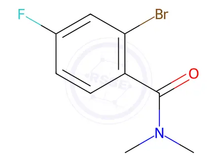 Chemical structure of 2-bromo-4-fluoro-N,N-dimethylbenzamide