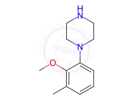 Chemical structure of Piperazine, 1-(2-methoxy-3-methylphenyl)-