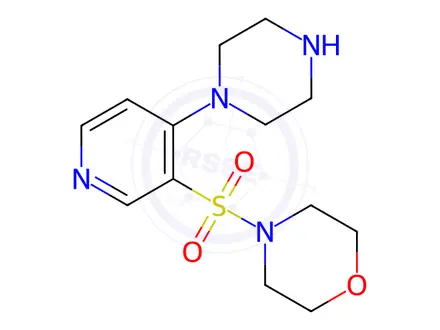 Chemical structure of 4-((4-(Piperazin-1-yl)pyridin-3-yl)sulfonyl)morpholine