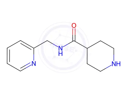 Chemical structure of N-(pyridin-2-ylmethyl)piperidine-4-carboxamide