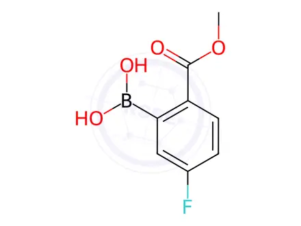 Chemical structure of (5-Fluoro-2-(methoxycarbonyl)phenyl)boronic acid