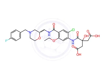 Chemical structure of Mosapride citrate Impurity C