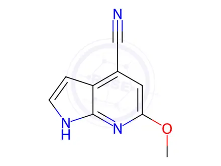 Chemical structure of 4-Cyano-6-methoxy-7-azaindole