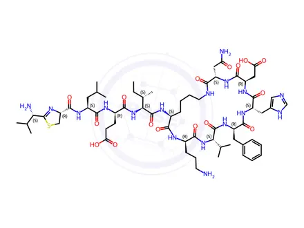 Chemical structure of Bacitracin Impurity 5 (Bacitracin EP Impurity A)