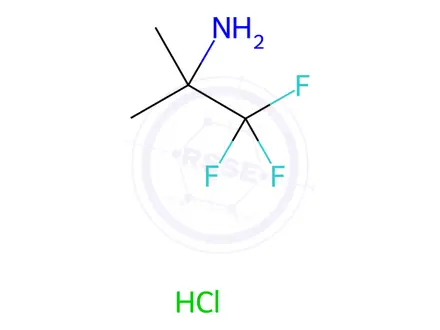 Chemical structure of 1,1,1-Trifluoro-2-methyl-2-propanamine Hydrochloride