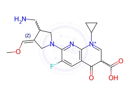 Chemical structure of Gemifloxacin-13C2,d2