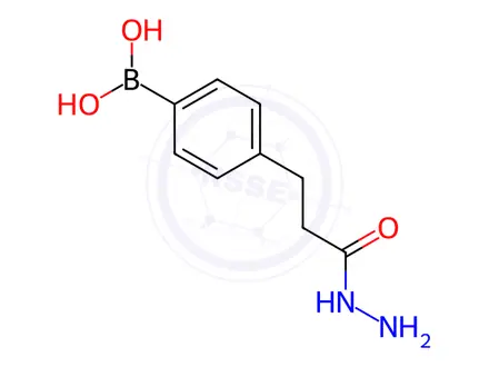 Chemical structure of (4-(3-Hydrazinyl-3-oxopropyl)phenyl)boronic acid