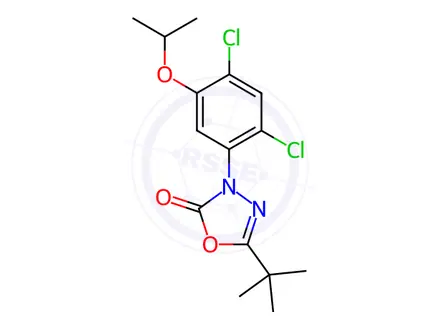 Chemical structure of Oxadiazon