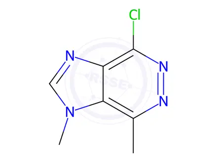 Chemical structure of 4-Chloro-1,7-dimethyl-1H-imidazo[4,5-d]pyridazine