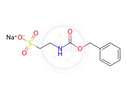 Chemical structure of 2-Cbz-amino-ethanesulfonic acid sodium salt