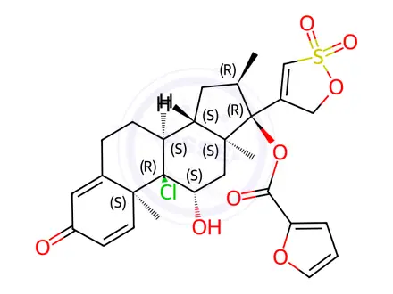 Chemical structure of Mometasone Furoate EP Impurity B