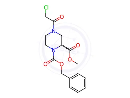 Chemical structure of 1-Benzyl 2-methyl 4-(2-chloroacetyl)piperazine-1,2-dicarboxylate