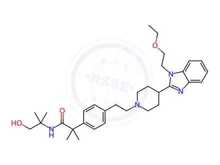Chemical structure of Bilastine Impurity 14