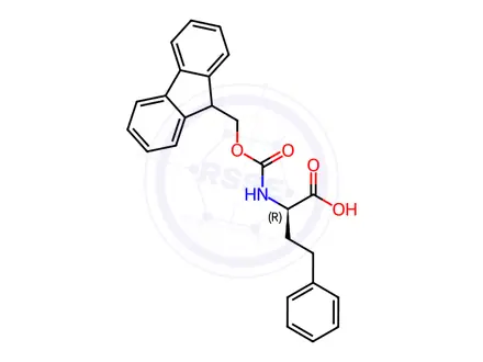 Chemical structure of Fmoc-D-Homophe-OH
