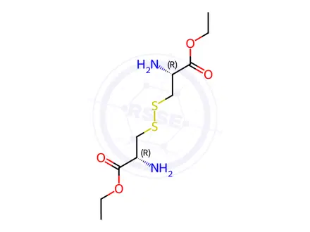 Chemical structure of (H-Cys-OEt)? · 2 HCl (Disulfide bond)
