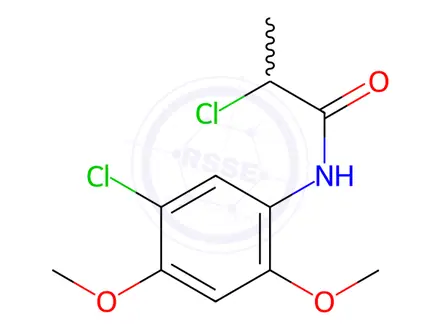 Chemical structure of 2-Chloro-N-(5-chloro-2,4-dimethoxyphenyl)propanamide