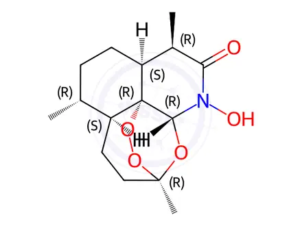 Chemical structure of N-Hydroxy-11-azaartemisinin
