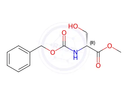 Chemical structure of (R)-Methyl 2-(((Benzyloxy)carbonyl)amino)-3-hydroxypropanoate