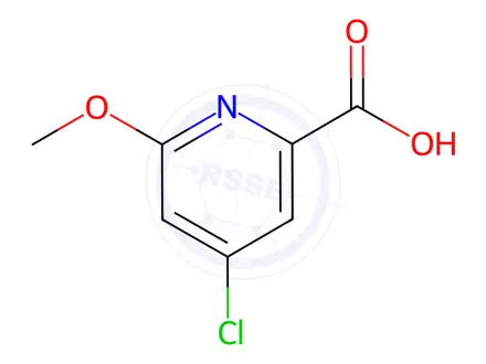 Chemical structure of 4-Chloro-6-Methoxy-pyridine-2-carboxylic acid