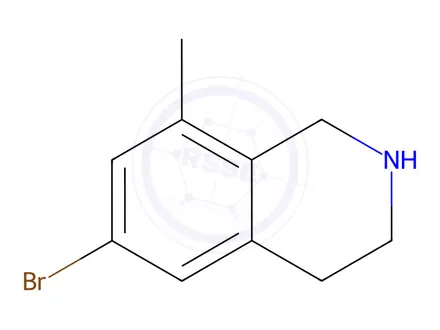 Chemical structure of Isoquinoline, 6-bromo-1,2,3,4-tetrahydro-8-methyl-