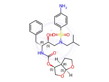 Chemical structure of Darunavir Impurity 32 ((+)-Darunavir)
