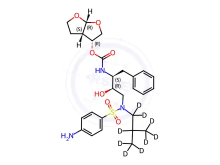 Chemical structure of Darunavir D9