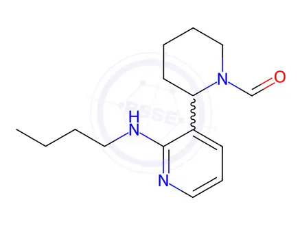 Chemical structure of 2-(2-(Butylamino)pyridin-3-yl)piperidine-1-carbaldehyde
