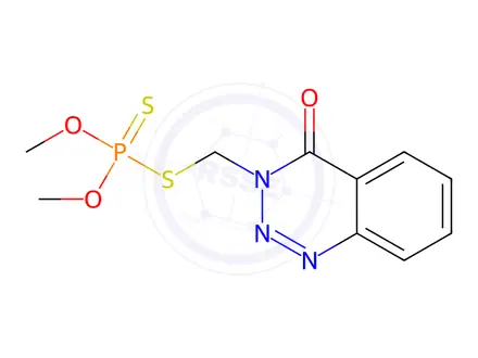 Chemical structure of Azinphos-methyl