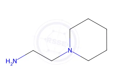 Chemical structure of 1-Piperidineethanamine, hydrochloride (1:2)