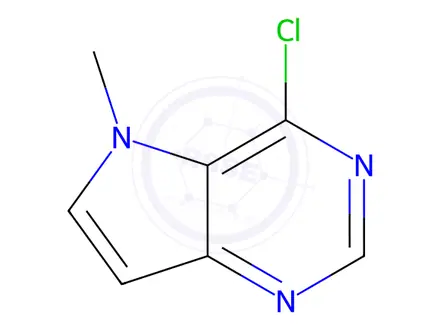 Chemical structure of 4-Chloro-5-methyl-5H-pyrrolo[3,2-d]pyrimidine