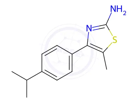 Chemical structure of 4-(4-Isopropylphenyl)-5-methyl-1,3-thiazol-2-ylamine