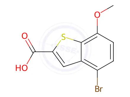Chemical structure of 4-Bromo-7-methoxybenzo[b]thiophene-2-carboxylic acid