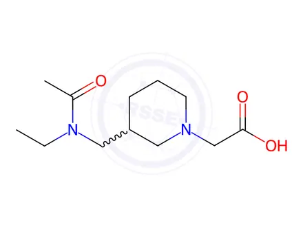 Chemical structure of 2-(3-((N-Ethylacetamido)methyl)piperidin-1-yl)acetic acid
