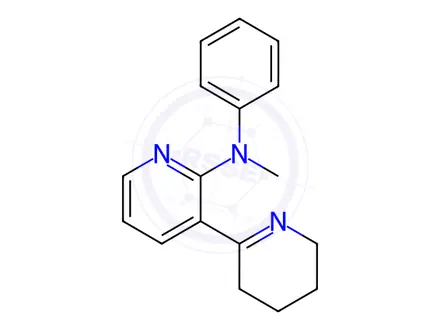 Chemical structure of N-methyl-N-phenyl-3,4,5,6-tetrahydro-[2,3'-bipyridin]-2'-amine