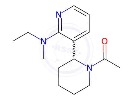 Chemical structure of 1-(2-(2-(Ethyl(methyl)amino)pyridin-3-yl)piperidin-1-yl)ethanone