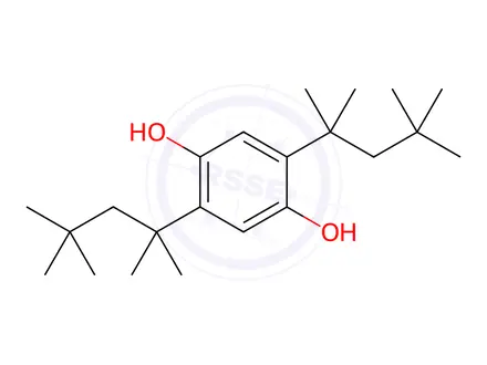 Chemical structure of 2,5-Bis(1,1,3,3-tetramethylbutyl)hydroquinone