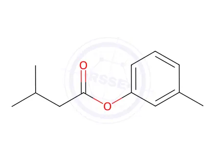 Chemical structure of Butanoic acid, 3-Methyl-, 3-Methylphenyl ester