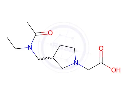 Chemical structure of 2-(3-((N-Ethylacetamido)methyl)pyrrolidin-1-yl)acetic acid