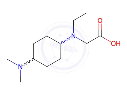 Chemical structure of 2-((4-(Dimethylamino)cyclohexyl)(ethyl)amino)acetic acid