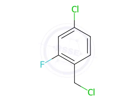 Chemical structure of 4-Chloro-1-(chloromethyl)-2-fluorobenzene