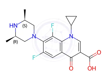 Chemical structure of Orbifloxacin EP Impurity C