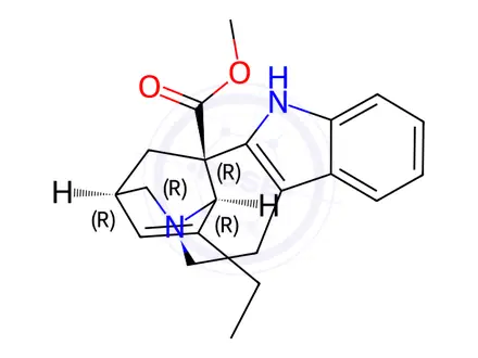 Chemical structure of Catharanthine