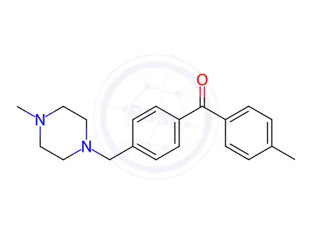 Chemical structure of (4-((4-Methylpiperazin-1-yl)methyl)phenyl)(p-tolyl)methanone