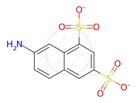 Chemical structure of 7-Amino-1,3-naphthalenedisulfonic acid disodium salt