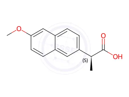 Chemical structure of Naproxen